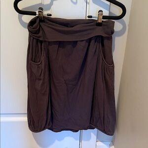 Garnet Hill Charcoal Gray Skirt